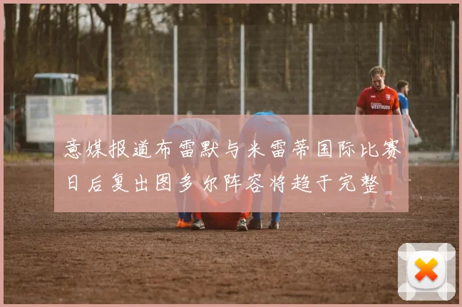 意媒报道布雷默与米雷蒂国际比赛日后复出图多尔阵容将趋于完整